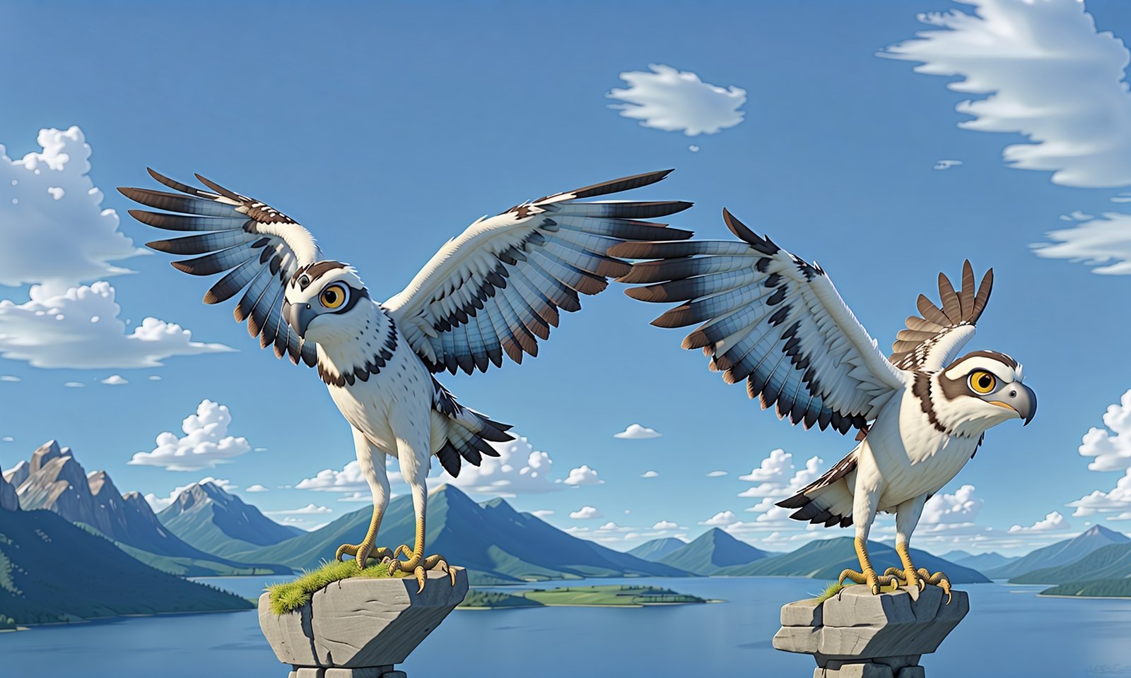 Osprey’s Majestic Lake Descent