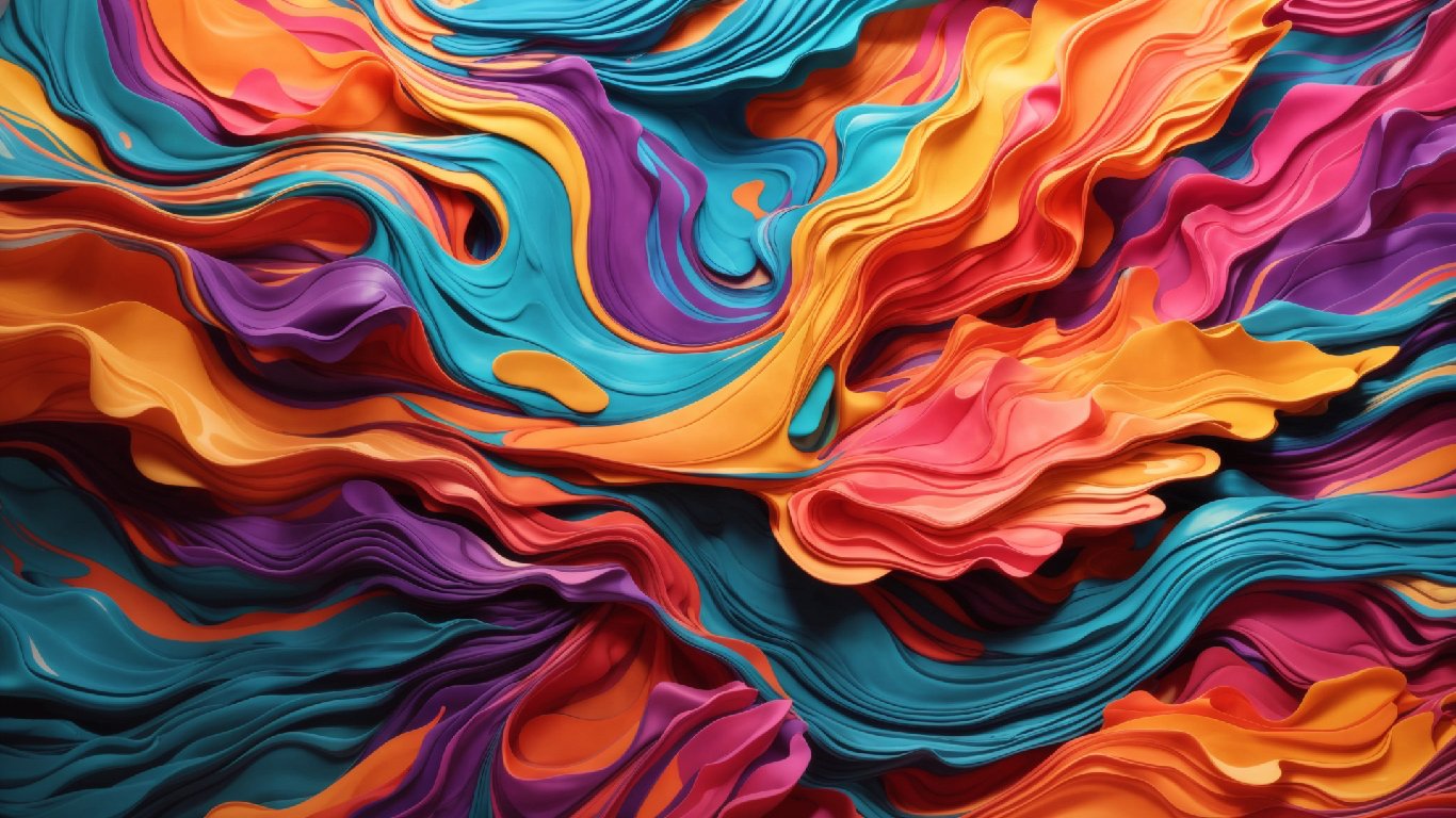 Vibrant Dance of Colors Background