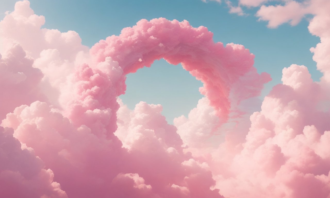 A Heavenly Pink Aesthetic Art