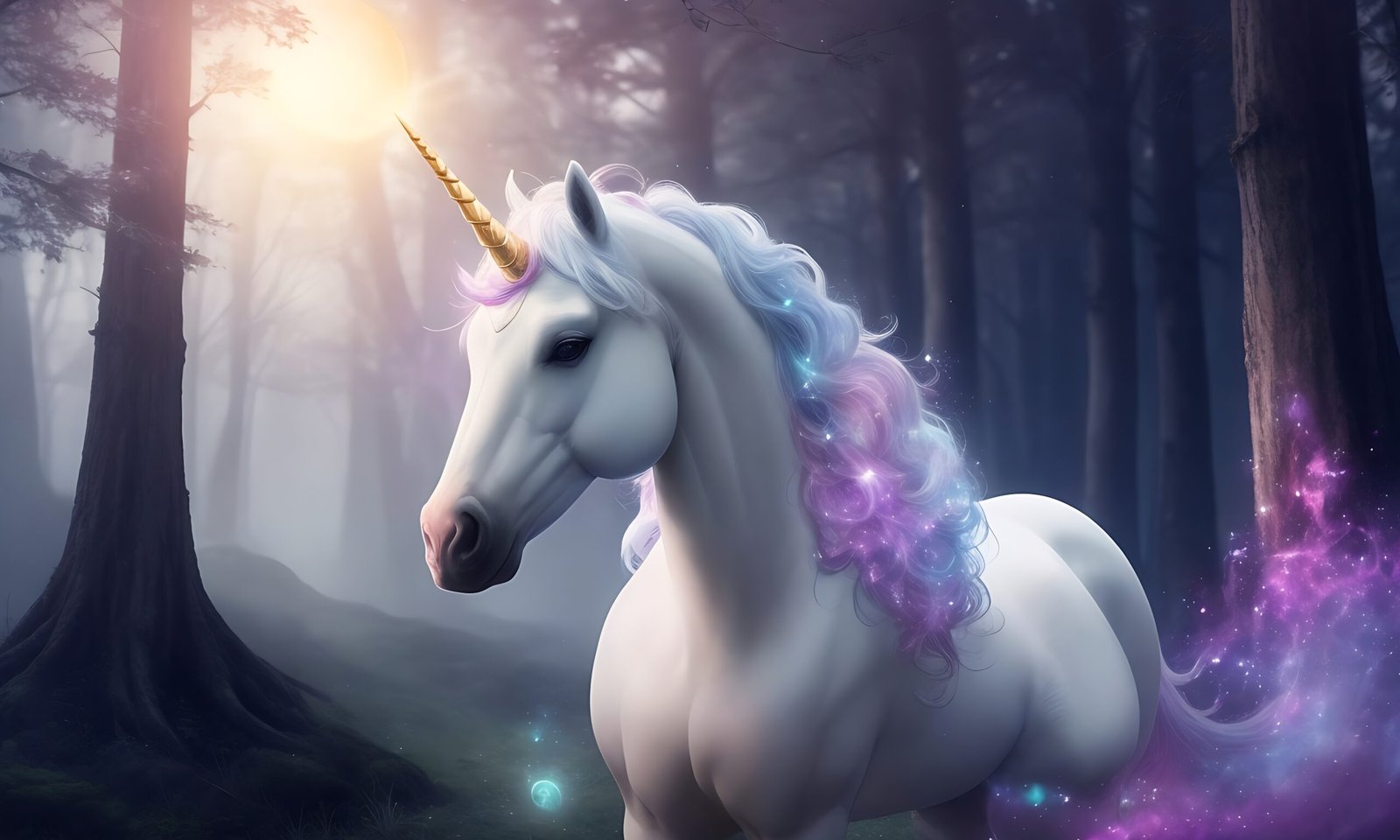 A Magical Unicorn in a Mystical World