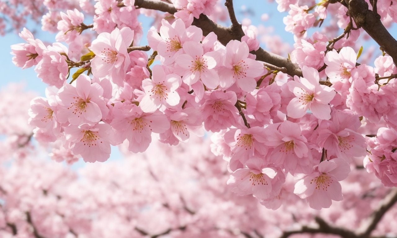 A beautiful and romantic Springtime with a Cherry Blossom in full bloom