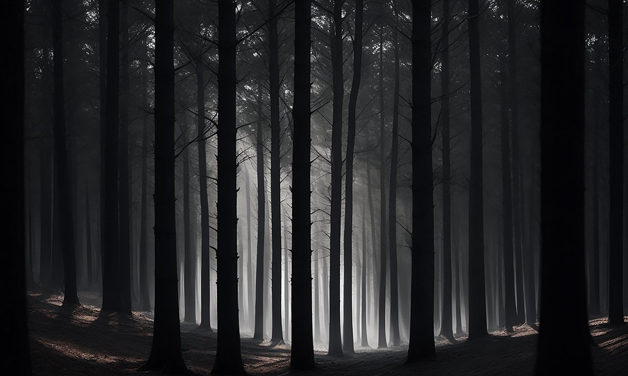 Dark Aesthetic Shadow Trees