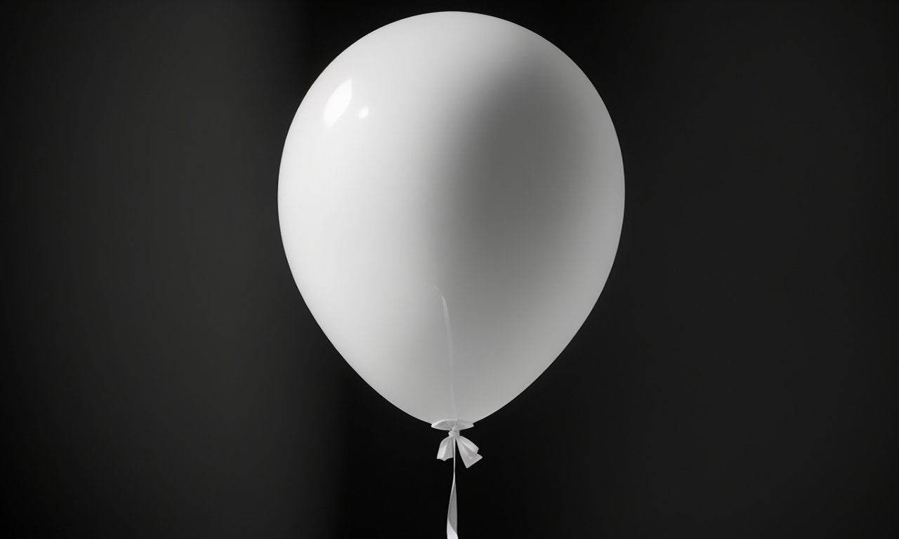 White Balloon Dark Aesthetic